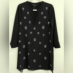 BCBGMaxAzria. Long sleeve. Pockets. Rhinestones. NWOT. XS. Runs big.
